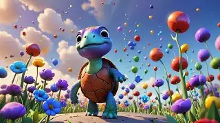 Tina Turtle Paints a Rainbow | Color Learning Song for Kids | Educational Baby Rhymes