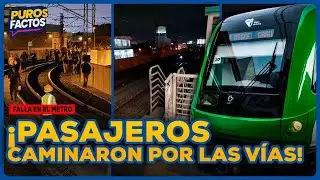 Falla en la L&iacute;nea 1 del Metro oblig&oacute; a pasajeros a caminar por las v&iacute;as | SEGMENTO #PurosFactos