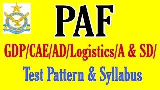 PAF Test Pattern & Syllabus | PAF Initial Test Preparation 2023