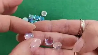 Clear AB Glass 10mm Calibrated Dome Cabochons Pack Of 15 Y17555
