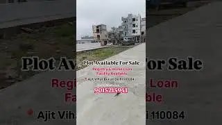 Burari Delhi Plot for Sale 🏡 | 25&ndash;100 Gaj Residential Plot | Loan + Registry Available #plotsale