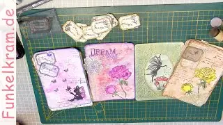 JunkJournal Karten Stempelfieber