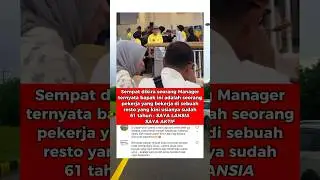 Semangat juang Pria lansia yang hebat🔥