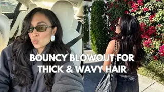 THE BEST BLOWOUT for THICK WAVY HAIR