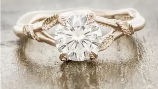 Leaf Prong Rose Gold 1.25 Carat Round Diamond Engagement Ring - Pembroke