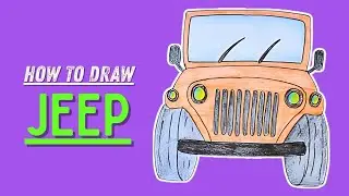Easy Drawing : Jeep | How To Draw A Jeep | @KalakritArtStudiobyKanika 