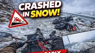 Snow Ride Gone Wrong 😱 | Bike Crashed in Snow | I Fell Badly 💔