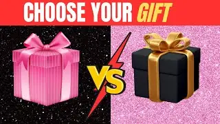 Choose Your Gift Challenge🎁 Pink VS Black #2giftbox #chooseyourgift #youtube #challenge #trending