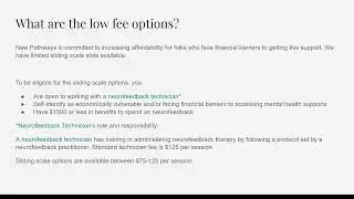 How to make a good referral for neurofeedback