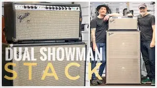 FENDER STACK! Dual Showman Reverb - HUGE GRAND PIANO LIKE TONE!!