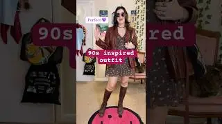 An outfit inspired by late 90s fashion and all the earth tones that were trendy circa 1998.