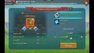 Lords mobile Gear Temper trick part 2