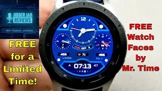 *FREEBIE ALERT!* Samsung Galaxy Watch/Gear Watch Faces by Mr. Time - Jibber Jab Reviews!