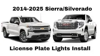 2014-2025 Chevy Silverado GMC Sierra LED License Plate Lights Install