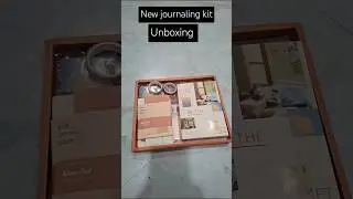 new journaling kit from Amazon✨💯#orange #journalkit #art #journal #unboxing