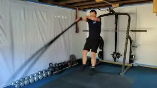 Battlerope Exercise: Lateral Jump Slam