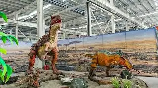 Animatronic Allosaurus & Dinosaur Battle in Action! | Realistic Roars & Movemen