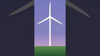 wind turbines animation in html css #shorts
