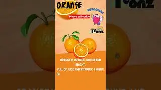 Learn about fruits | Rhymes for kids in English #kidsrhymes #fruits