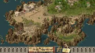 Stronghold Crusader - Castle Builder Gameplay 1 (Small Island) No Battle, Enjoy Soundtrack