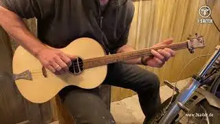 Akustisch gespielte Parlor Gitarre von 3Saiter