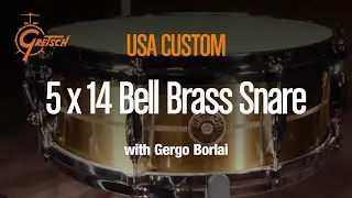 GRETSCH USA Bell Brass Snare Drum 5 x 14&Prime; played by Gergo Borlai