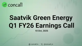 Saatvik Green Energy Q1 FY26 Earnings Call Recording | Concall.in