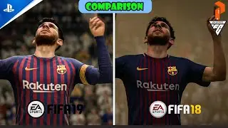 FIFA 19 vs. FIFA 18 PS5 Comparison! (Gameplay, Graphics, Player Animation, and more!) #shorts #fifa