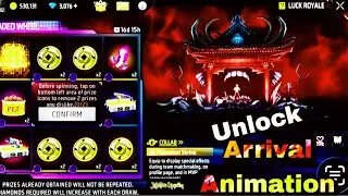 Unlock arrival animation/ free fire new event unlock/ new faded wheel unlock/ff new event today 