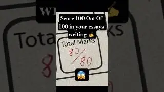 Score 100 Out Of 100 In Essay Writing✍ 😬. #usa #aianimation #essaywriting #usashorts #shorts #ai