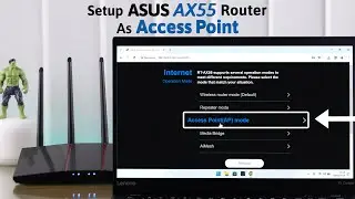 Как использовать ASUS RT-AX55 в качестве точки доступа к другому роутеру! [Режим AP]