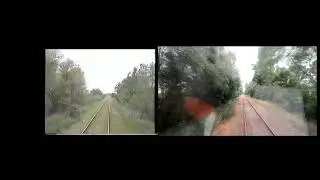 F&uuml;hrerstandsmitfahrt Gramzow-Damme 1995 vs. 2022