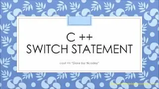C++ || switch statement compared to if statement in c++ شرح