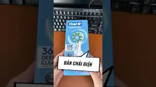 B&agrave;n chải điện dạng xoay d&ugrave;ng lạ nhưng m&agrave; m&igrave;nh thấy sạch nha #banchaidien #oralb #hungdungroi