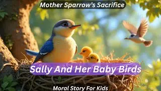 Mother Sparrow&rsquo;s Sacrifice: Sally And Her Baby Birds| Adventure Animal Kingdom| Kids English Story
