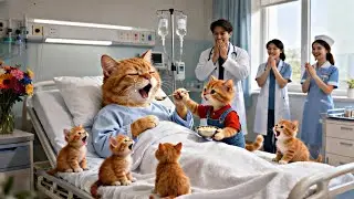 💔🐾 Kitten Cares for Pregnant Mother Cat & Gives Birth to 5 Kittens &mdash; A Journey Full of Tears and Lov