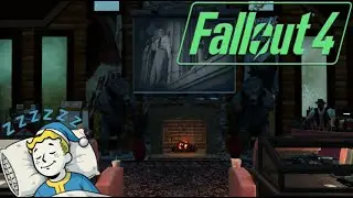🔴☢️ Fallout 4 Cozy Halloween Cabin &mdash; Smooth Jazz, Rainstorm Ambience, Fireplace & Spooky Night Vibes