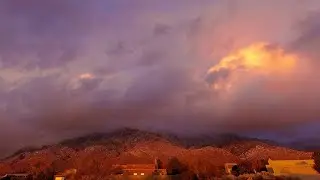 Snow Storm, Sunsets, Clouds Time-lapse, Blizzard [4k]