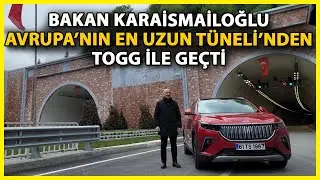 Bakan Karaismailoğlu Togg ile Zigana Tüneli'nden Geçti