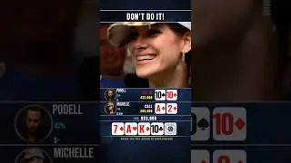 Эта раздача просто сошла с ума! 😱 #покер #советыпокеру