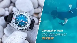 On land & underwater with the capable Christopher Ward C65 Compressor!