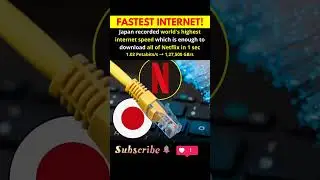 Japan Achieves World&rsquo;s Fastest Internet Speed: 1.02 Petabits/sec! #japan