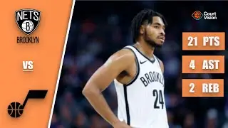 Cam Thomas - 21 Points, 4 Assists, 2 Rebounds vs Jazz - 2025-26 Regular Season
