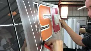 Vortex Spray Company Van Graphics Installation | Mobad Vehicle Branding