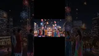 ✨ Futuristic Diwali &ndash; Flying Diyas, Drones & Holographic Fireworks | AI Imagine ✨