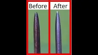 Dart Points Restoration - How To Sharpen Darts Properly.
