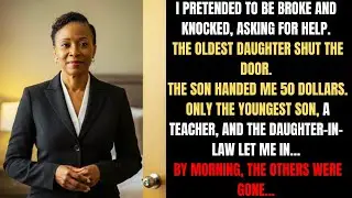 I pretended I was broke and asked for help. Only my Daughter-in-law opened the door...