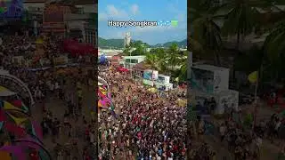 The world's biggest water fight in Thailand. Songkran traditional New Year festival on April 13-15