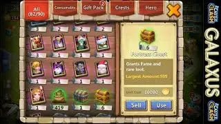 Castle Clash-6 Fortress Feud Chests, Lost Battlefield, and HBM K(Best f2p CC Account Series Ep.7)
