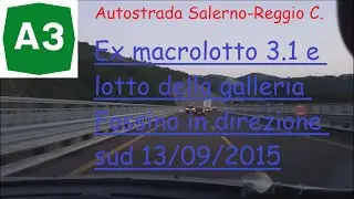 Ancora qualche lavoretto sull'autostrada A3 SA-RC